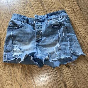 jean shorts, forever 21 size 25 waist